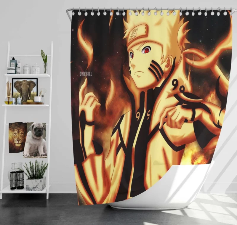 Naruto Undying Legacy Anime Shower Curtain