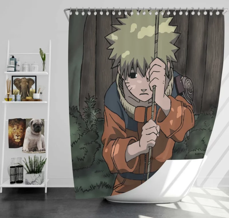 Naruto Undying Will Anime Shower Curtain