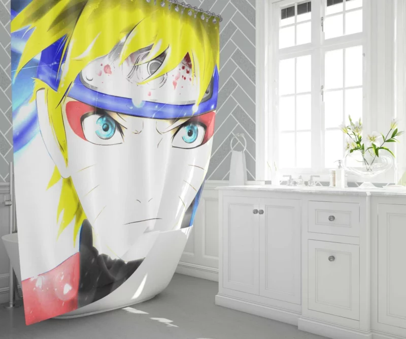 Naruto Unwavering Will Anime Shower Curtain 1