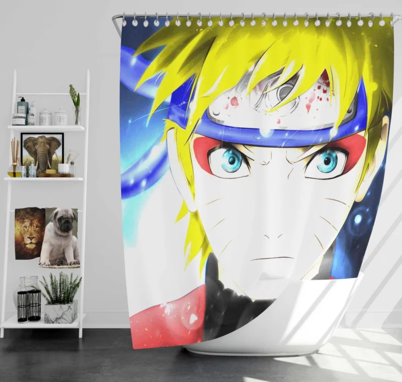 Naruto Unwavering Will Anime Shower Curtain