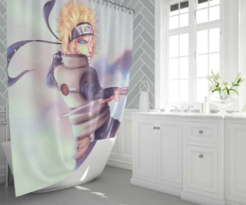 Naruto Unyielding Perseverance Anime Shower Curtain 1