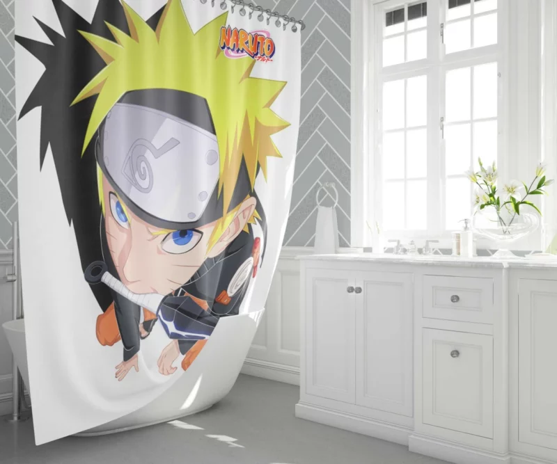Naruto Uzumaki Determination Anime Shower Curtain 1