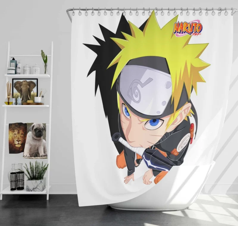 Naruto Uzumaki Determination Anime Shower Curtain
