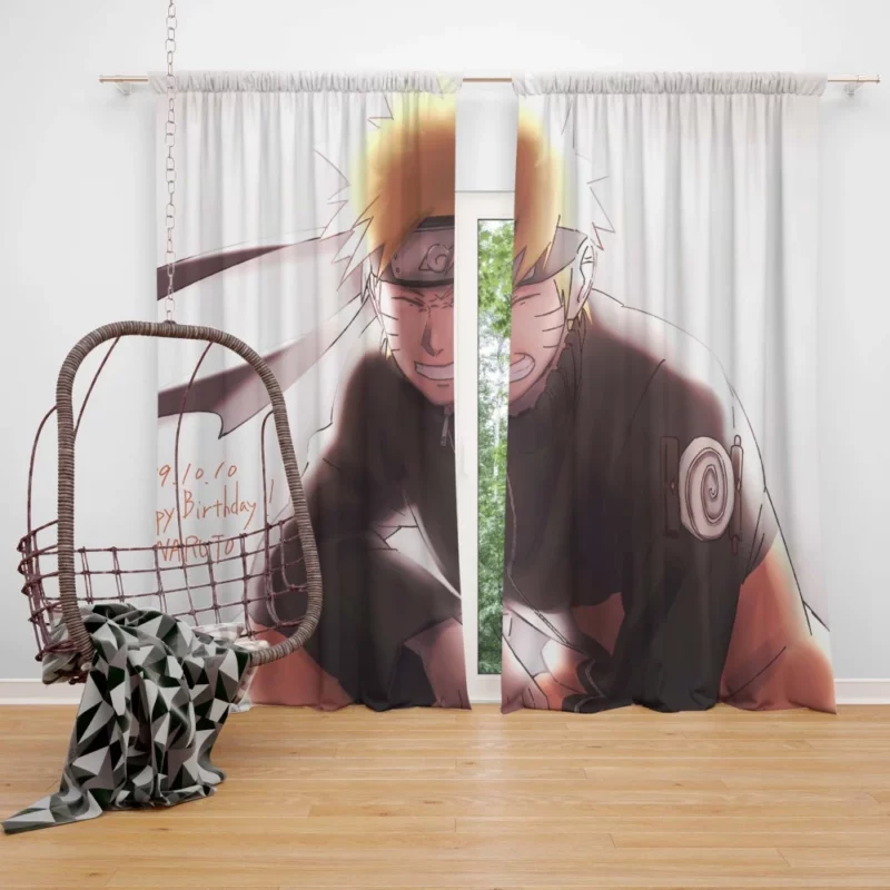 Naruto Uzumaki Endearing Spirit Anime Curtain