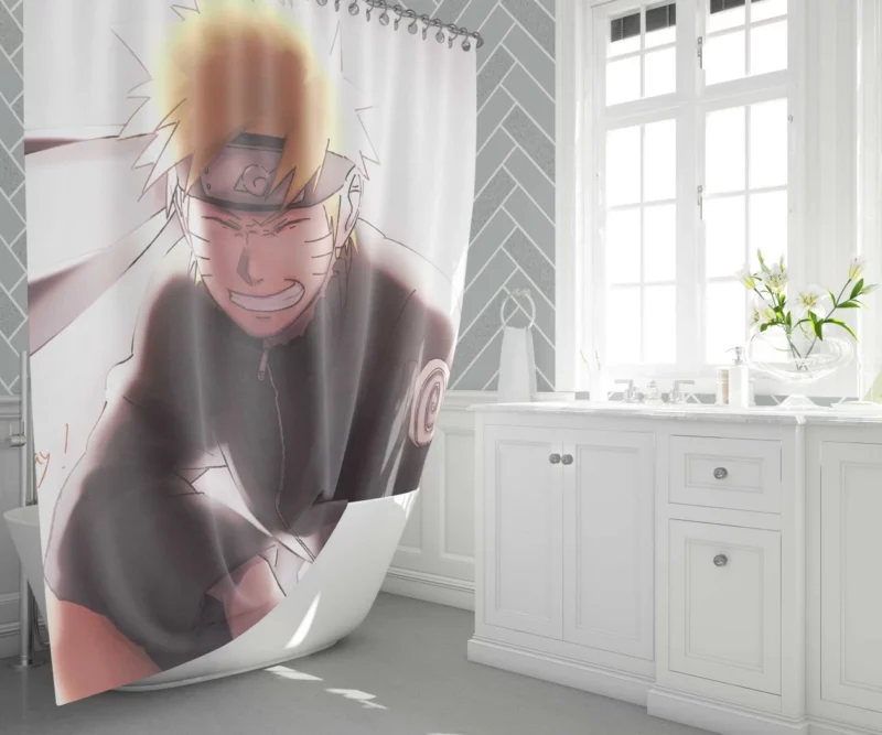 Naruto Uzumaki Endearing Spirit Anime Shower Curtain 1