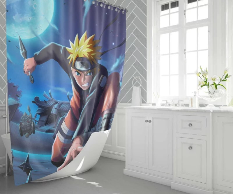 Naruto Uzumaki Eternal Hero Anime Shower Curtain 1