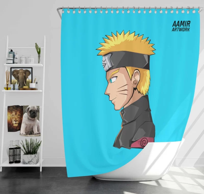 Naruto Uzumaki Inspirational Journey Anime Shower Curtain