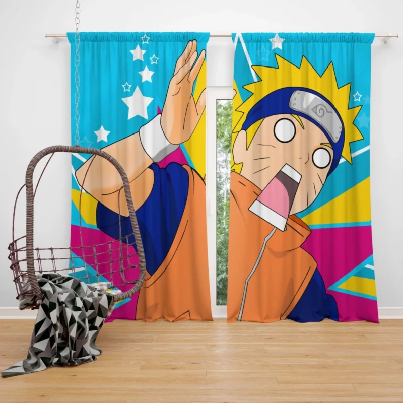 Naruto Uzumaki Trials Anime Curtain