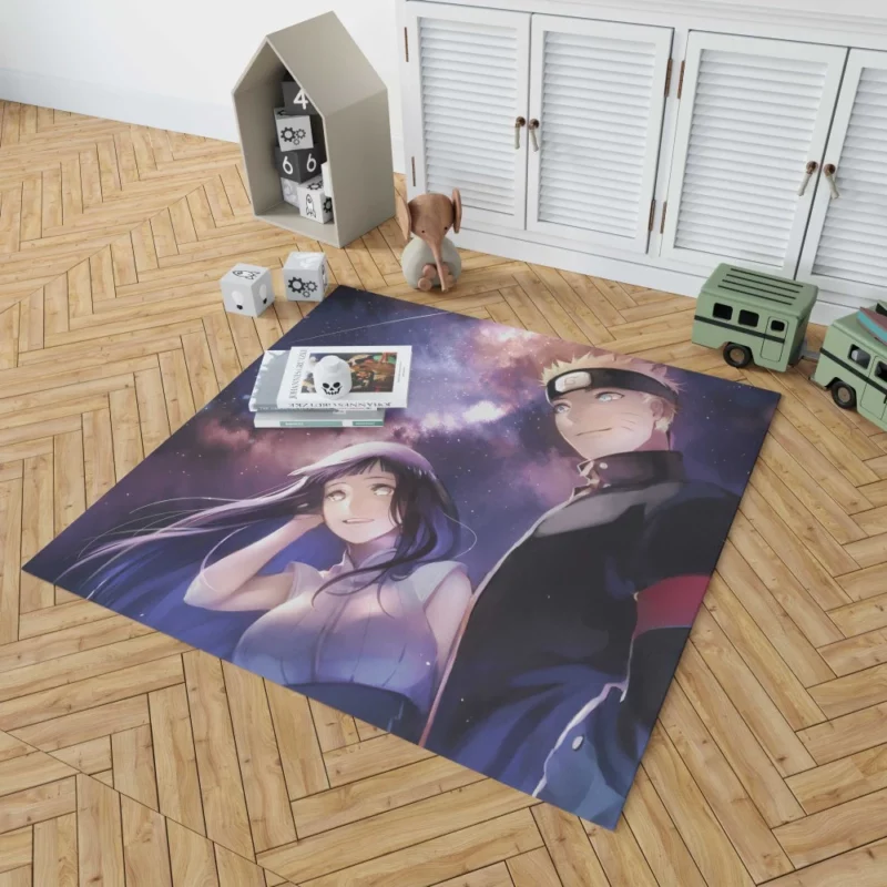 Naruto and Hinata Heartwarming Love Anime Rug 1