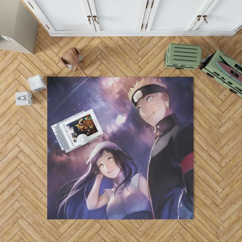 Naruto and Hinata Heartwarming Love Anime Rug