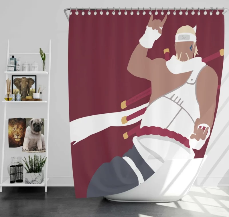 Naruto and Hinata Love Adventure Anime Shower Curtain