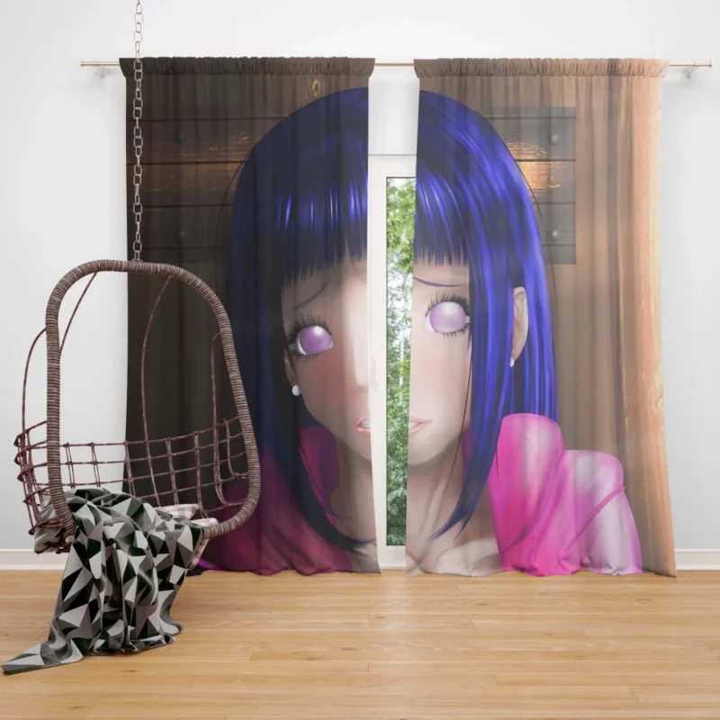 Naruto and Hinata Love Blossoms Anime Curtain