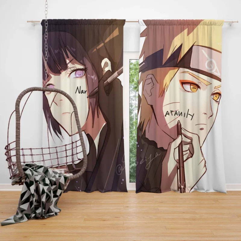 Naruto and Hinata Love Journey Anime Curtain