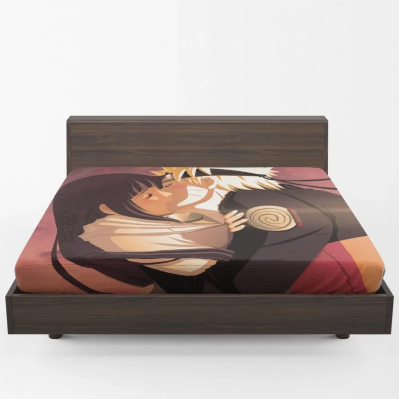 Naruto and Hinata Love Story Anime Fitted Sheet 1