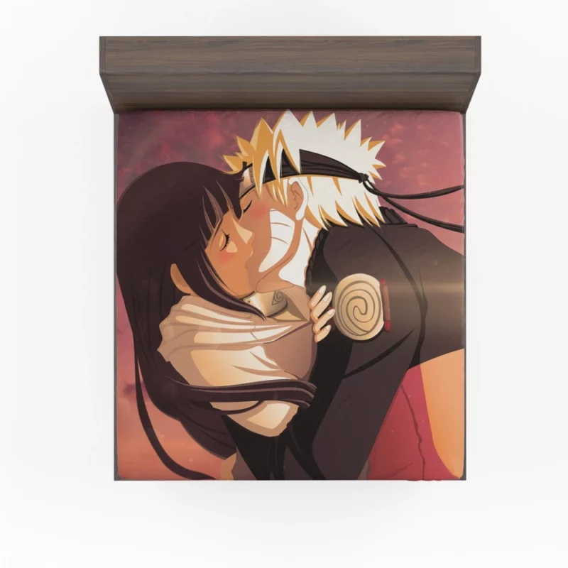 Naruto and Hinata Love Story Anime Fitted Sheet
