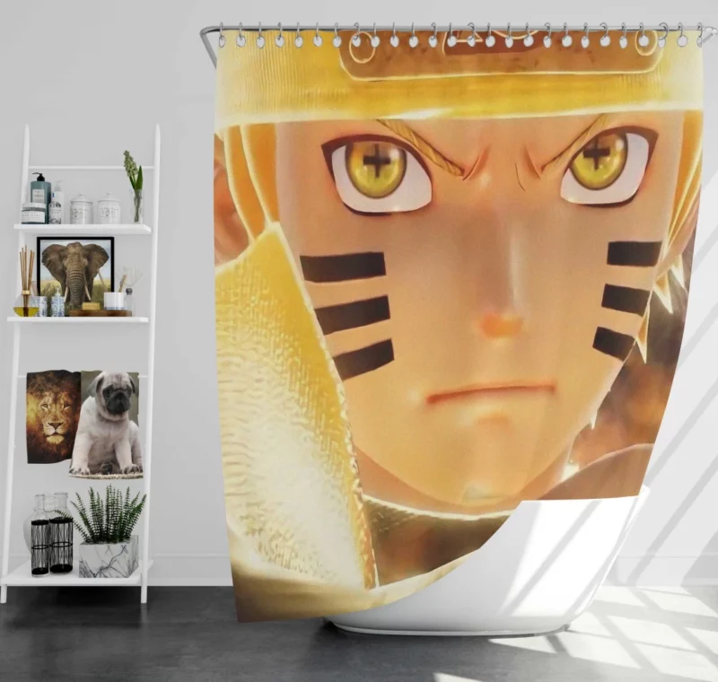 Naruto in Jump Force Game Anime Shower Curtain