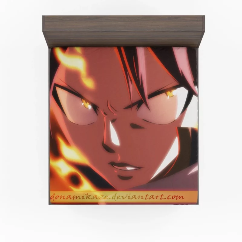 Natsu Dragneel Fiery Quest Anime Fitted Sheet