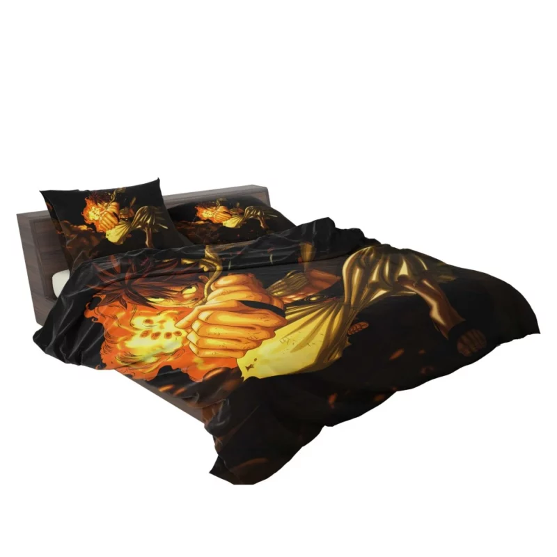 Natsu Dragneel Flaming Hero Anime Bedding Set 2