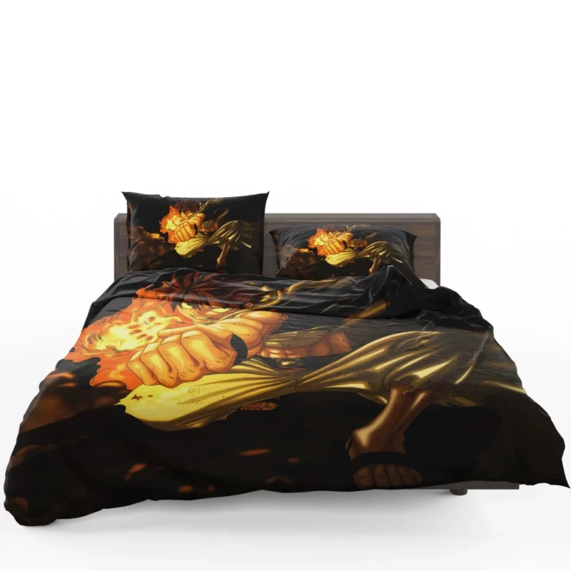 Natsu Dragneel Flaming Hero Anime Bedding Set