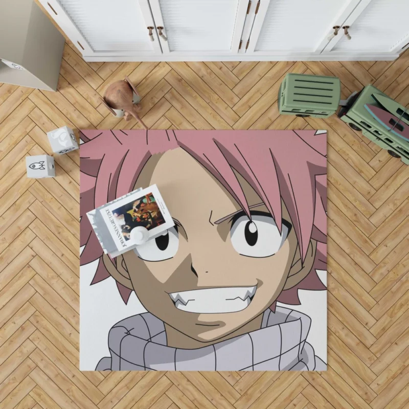 Natsu Dragneel Flaming Quest Anime Rug