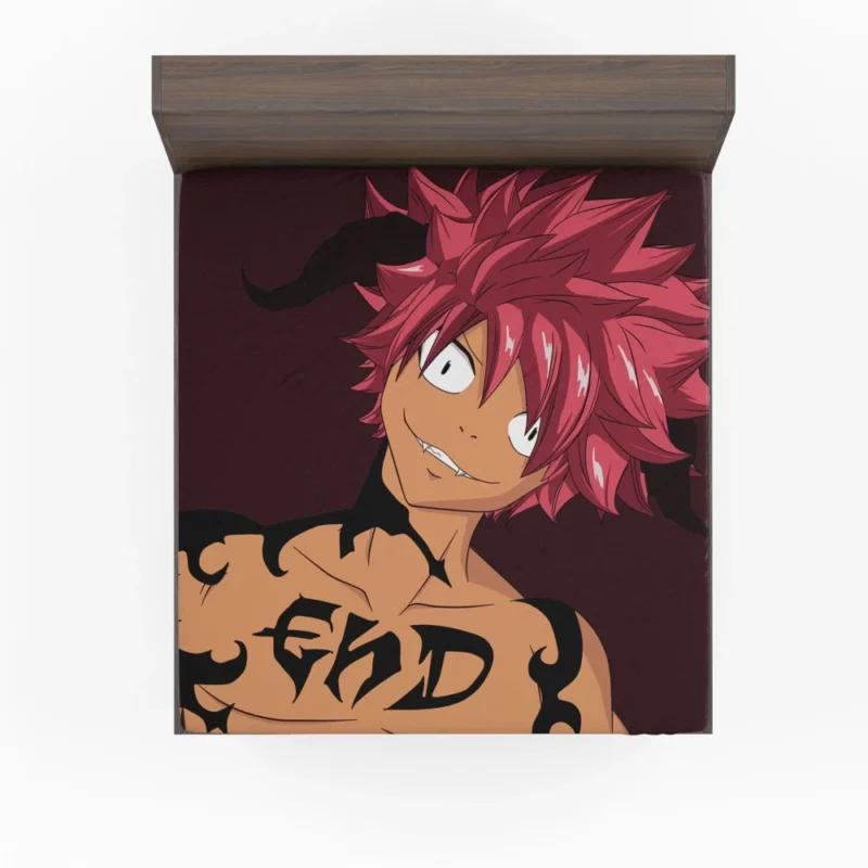 Natsu Dragneel Heroic Tale Anime Fitted Sheet