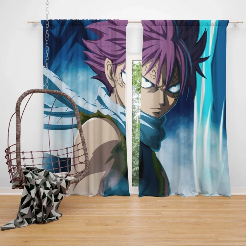 Natsu Dragneel Igniting Courage Anime Curtain