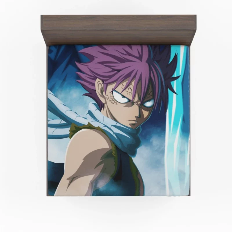 Natsu Dragneel Igniting Courage Anime Fitted Sheet