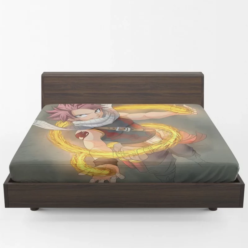 Natsu Dragneel Unforgettable Tale Anime Fitted Sheet 1