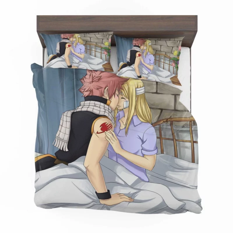 Natsu Dragneel and Lucy Heartfilia Anime Bedding Set 1