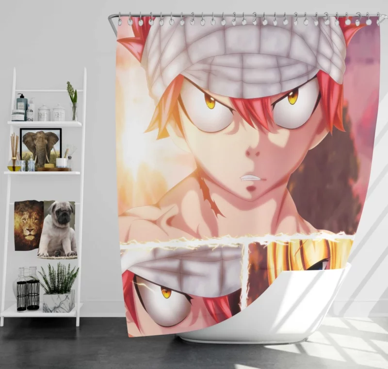 Natsu Dragneel vs Brandish ? Anime Shower Curtain