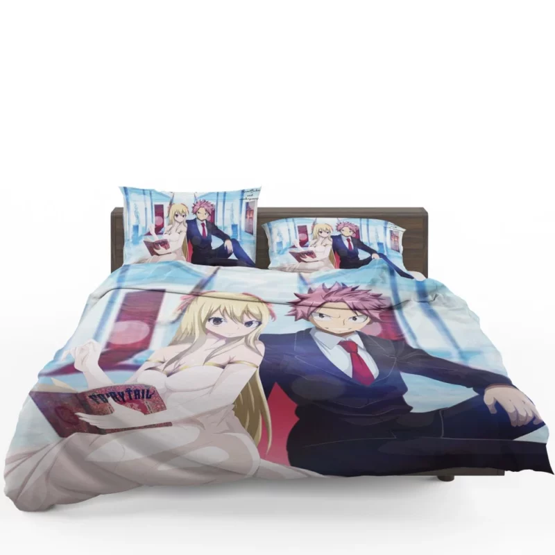 Natsu and Lucy Unbreakable Team Anime Bedding Set