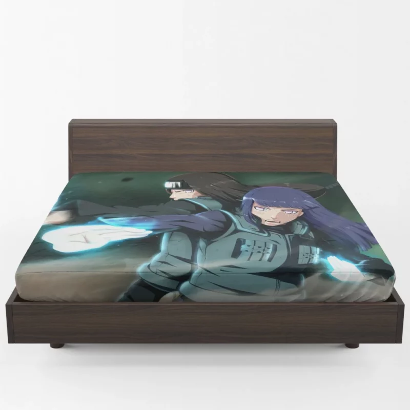 Neiji and Hinata Clan Resilience Anime Fitted Sheet 1