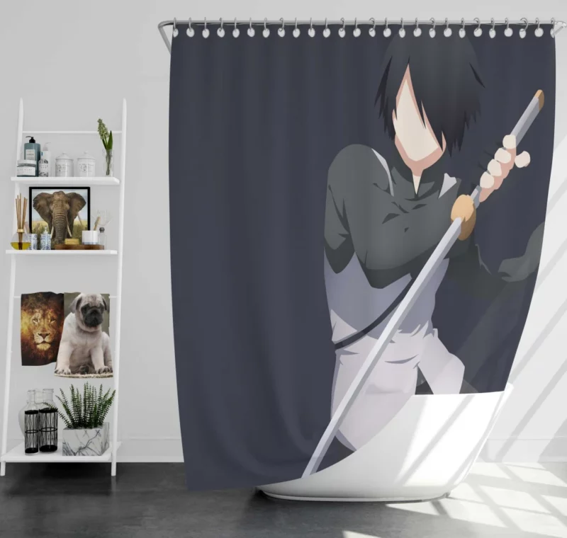 Next Generation Sasuke Impact Anime Shower Curtain