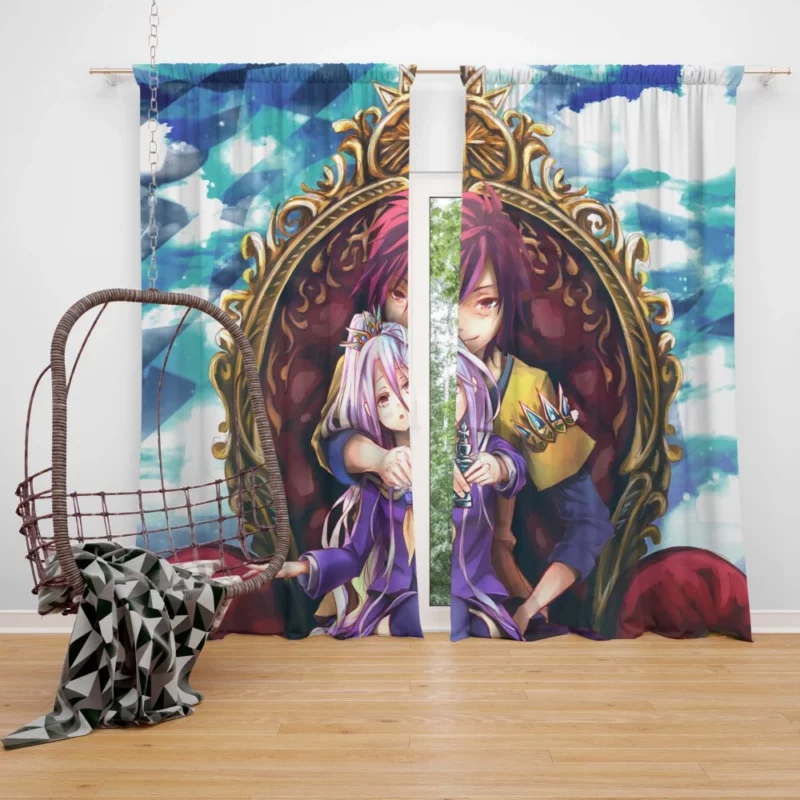 No Game No Life Siblings Adventure Anime Curtain