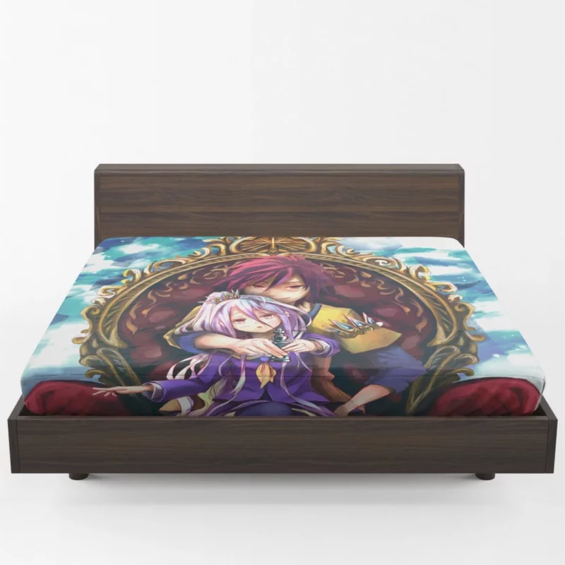 No Game No Life Siblings Adventure Anime Fitted Sheet 1