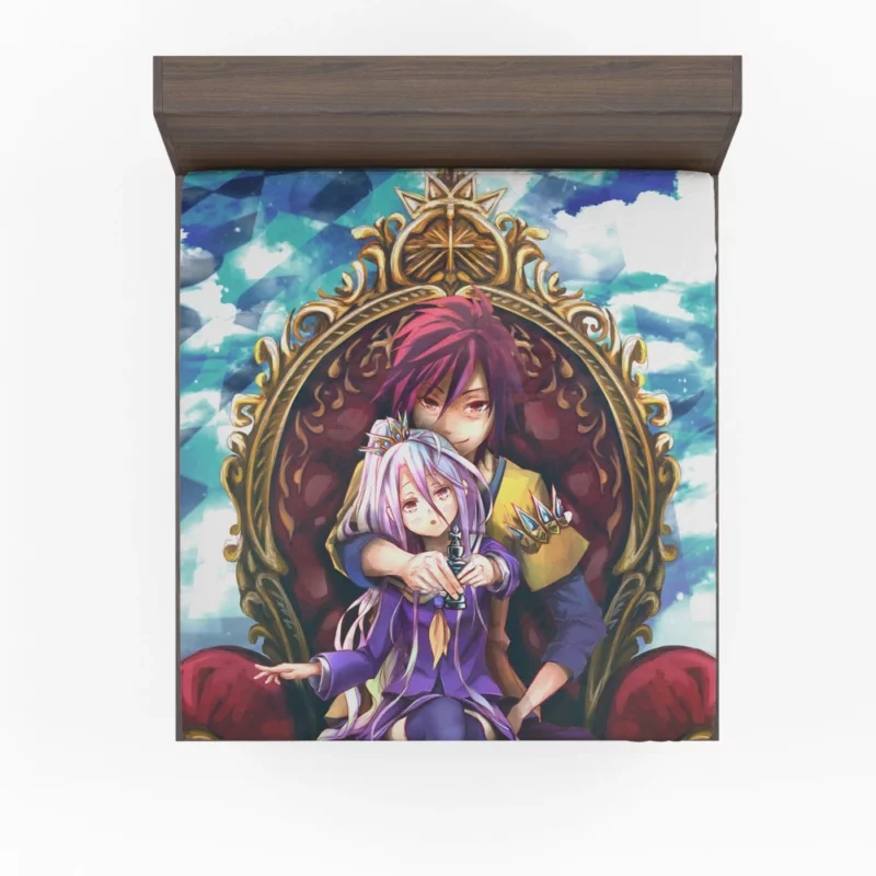 No Game No Life Siblings Adventure Anime Fitted Sheet