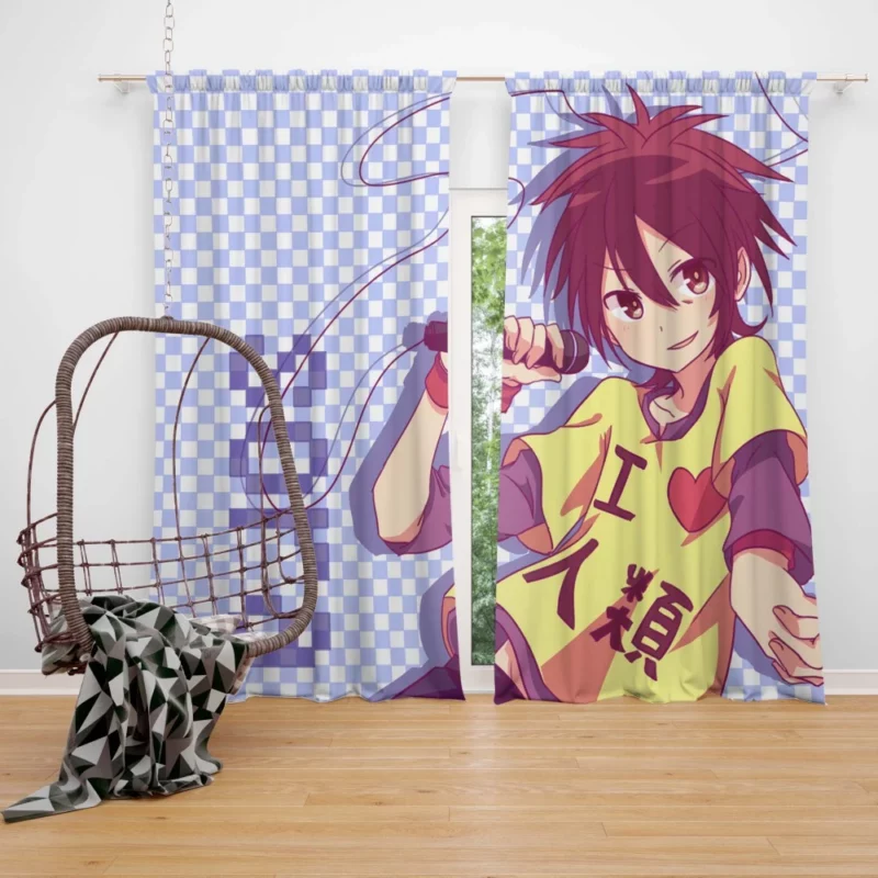 No Game No Life Sora Triumph Anime Curtain