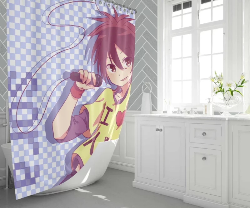 No Game No Life Sora Triumph Anime Shower Curtain 1