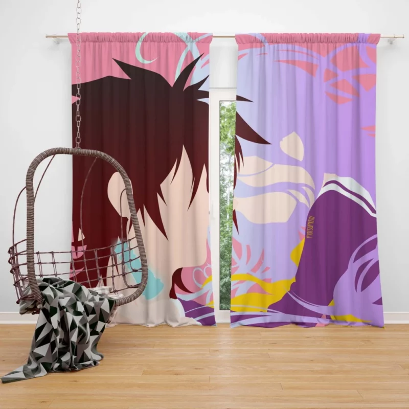 No Game No Life Sora and Shiro Anime Curtain