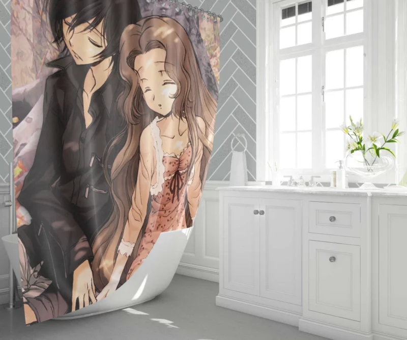 Nunnally & Lelouch Bond Anime Shower Curtain 1