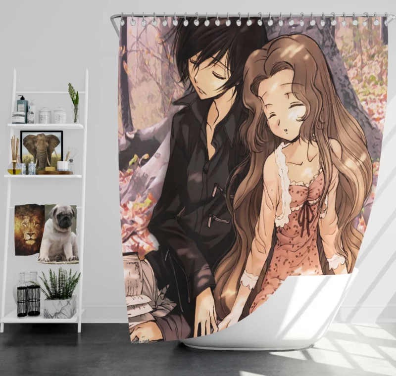 Nunnally & Lelouch Bond Anime Shower Curtain