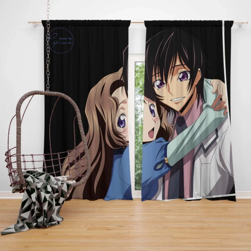 Nunnally & Lelouch Reunion Anime Curtain