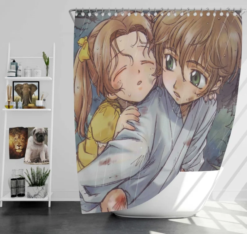Nunnally Suzaku & Lelouch Anime Shower Curtain
