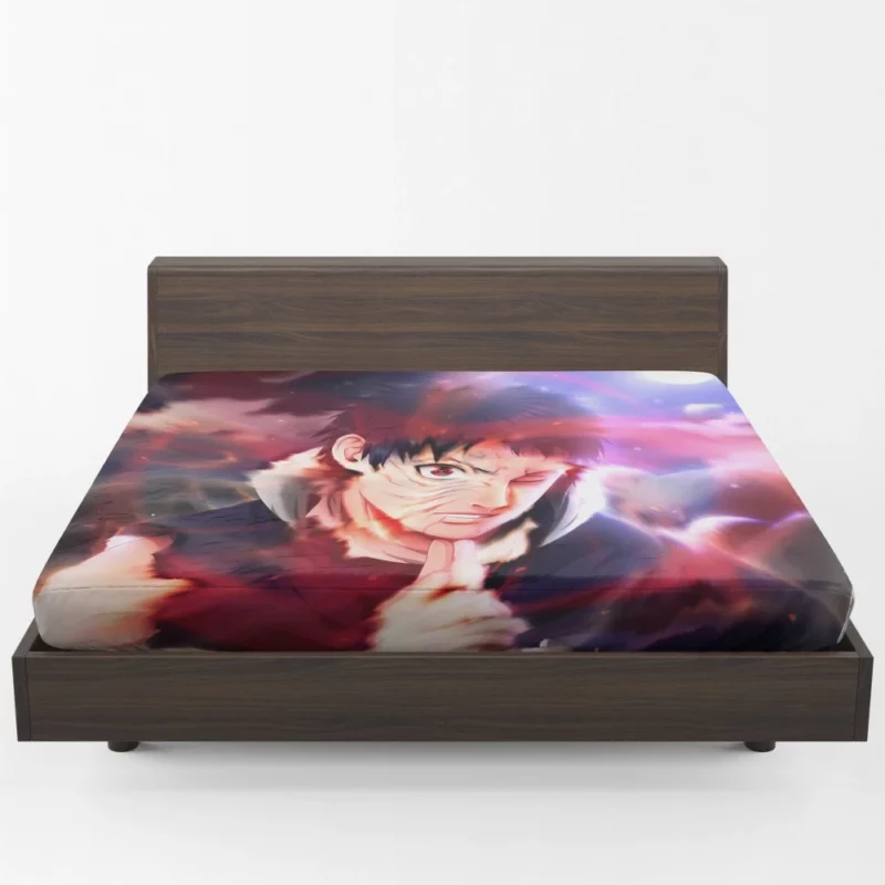 Obito Kamui Dimensional Power Anime Fitted Sheet 1