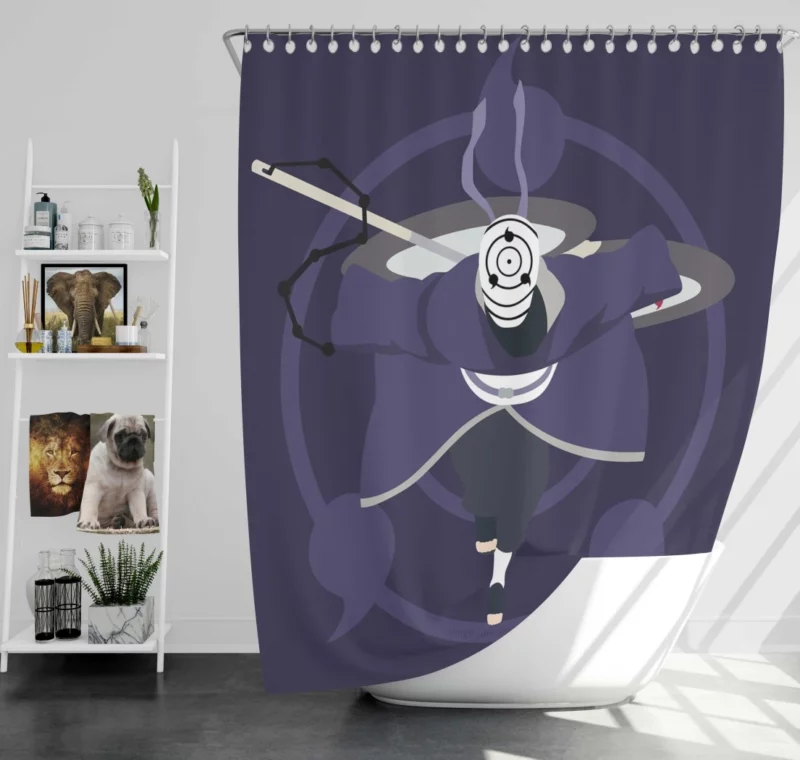 Obito Uchiha Bonds of Fate Anime Shower Curtain