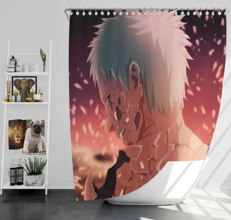 Obito Uchiha Demise Heartache Anime Shower Curtain