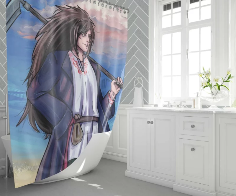 Obito Uchiha Journey with Madara Anime Shower Curtain 1