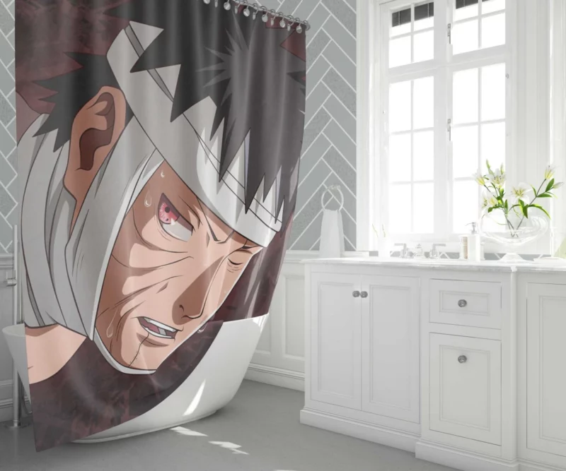 Obito Uchiha Masked Jinchuriki Anime Shower Curtain 1