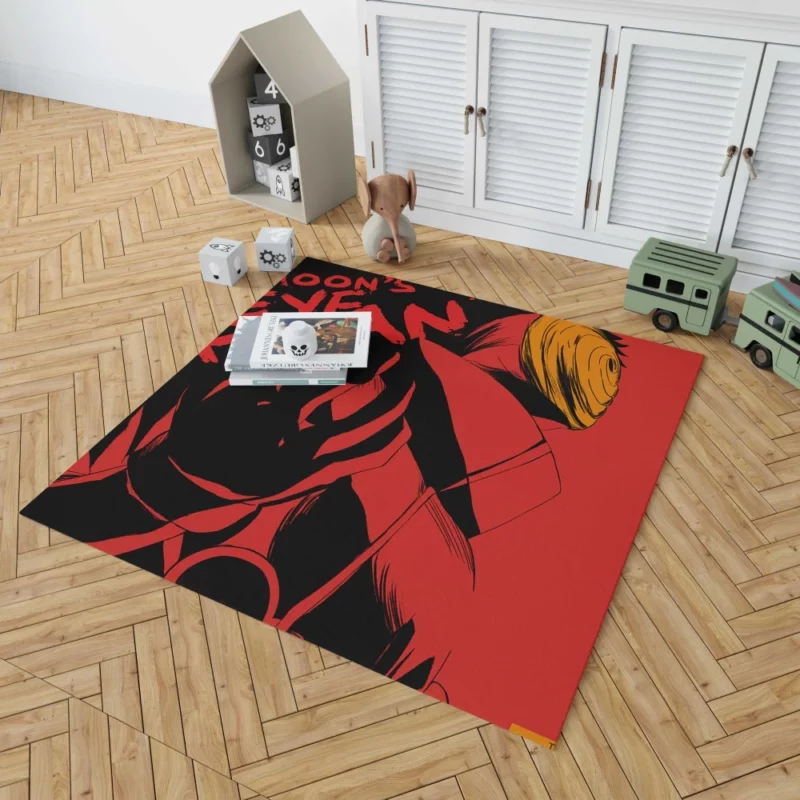 Obito Uchiha Moonlit Eye Anime Rug 1