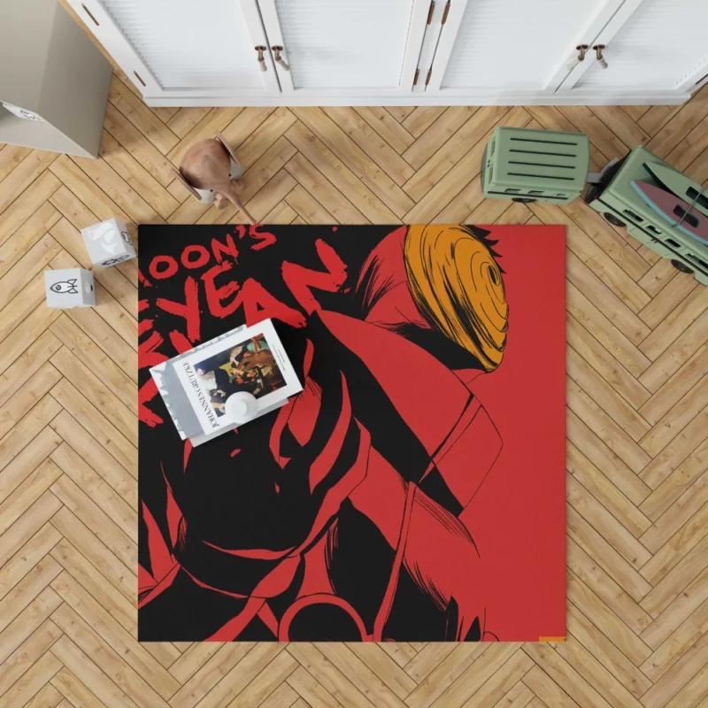 Obito Uchiha Moonlit Eye Anime Rug